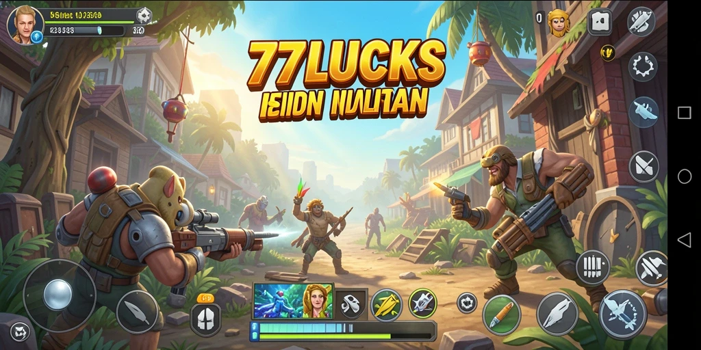Tampilan gameplay <strong>77LUCKS</strong> yang menawan dan interaktif.
