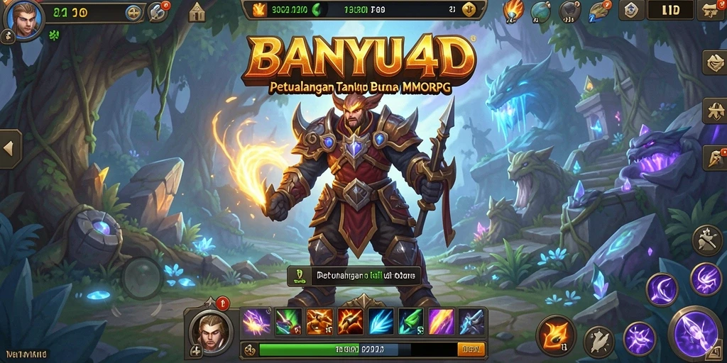 Screenshot gameplay BANYU4D yang menampilkan aksi seru dalam petualangan MMORPG.