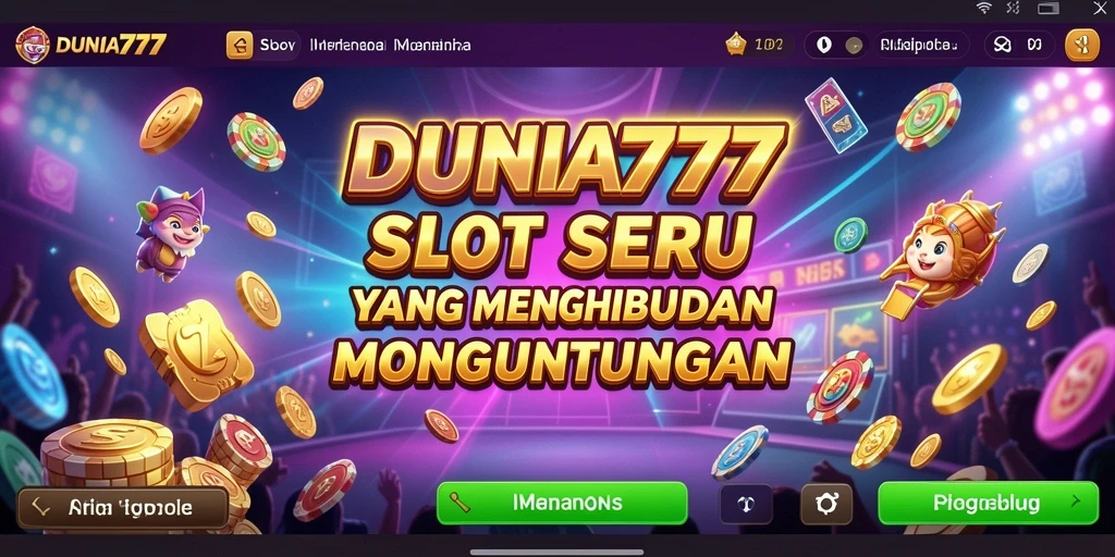 Screenshot gameplay DUNIA777 menampilkan keseruan bermain Slot yang menggiurkan.