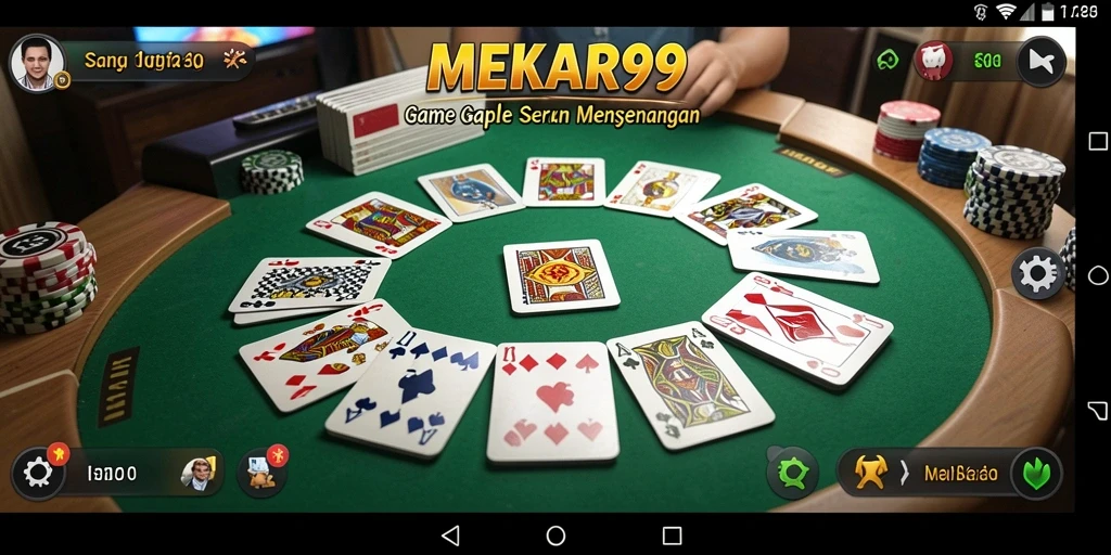 Tampilan gameplay MEKAR99 yang seru dan mendebarkan.