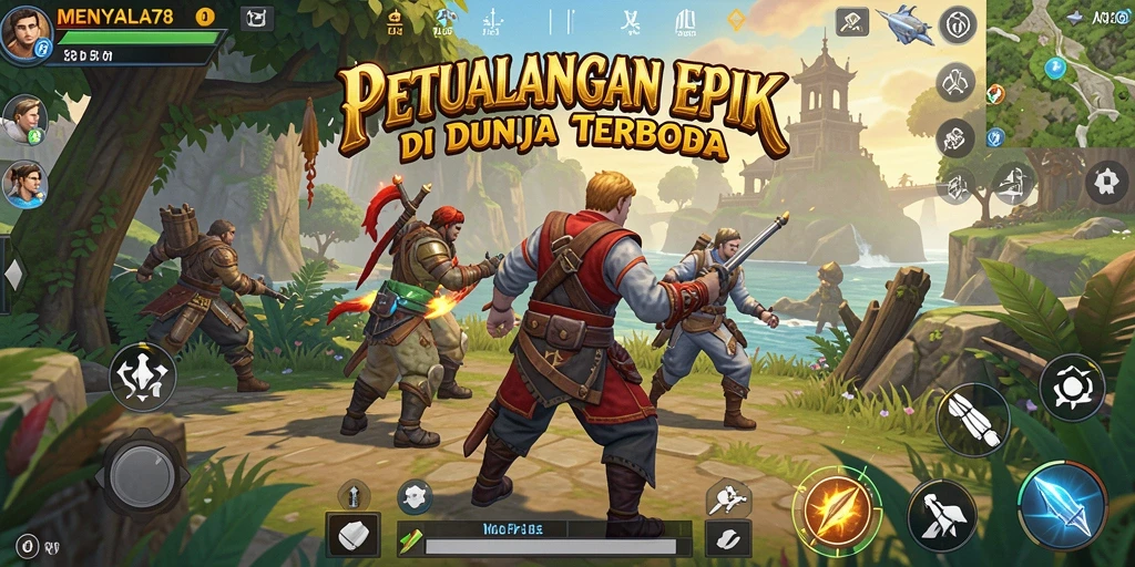 Tangkapan layar dari gameplay <strong>MENYALA78</strong> yang memukau dan menjelajahi dunia petualangan.