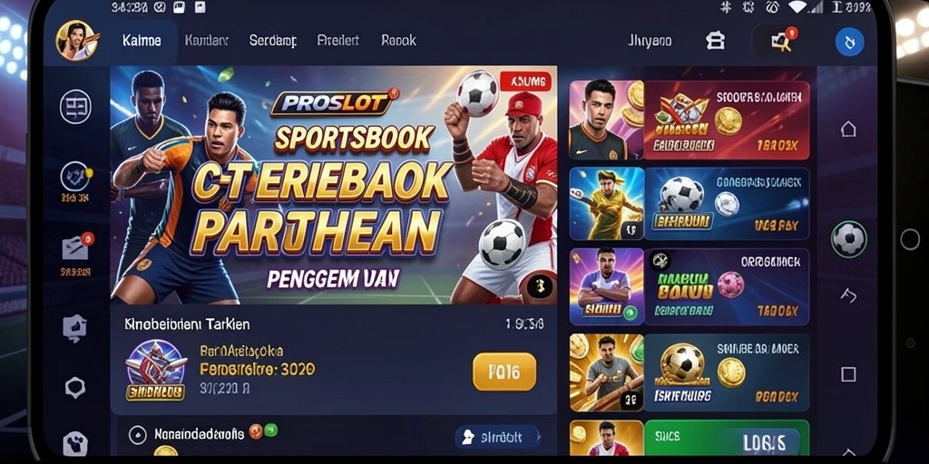Screenshot gameplay <strong>PROSLOT</strong> yang menarik untuk taruhan.