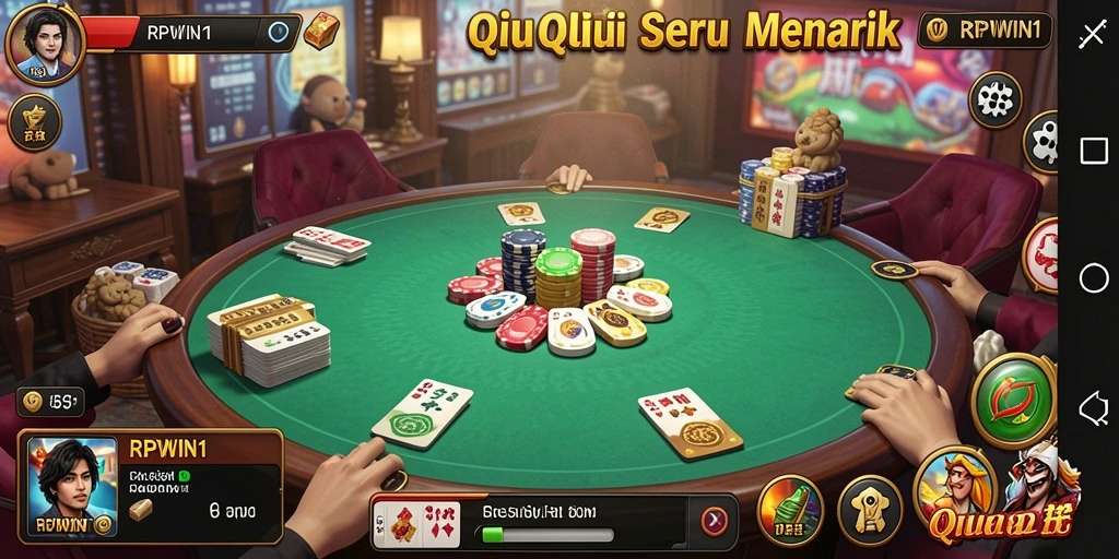 Screenshot gameplay QiuQiu yang menegangkan.