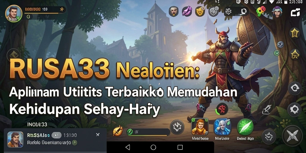 Tampilan utama RUSA33 menampilkan berbagai alat utilitas yang terintegrasi.